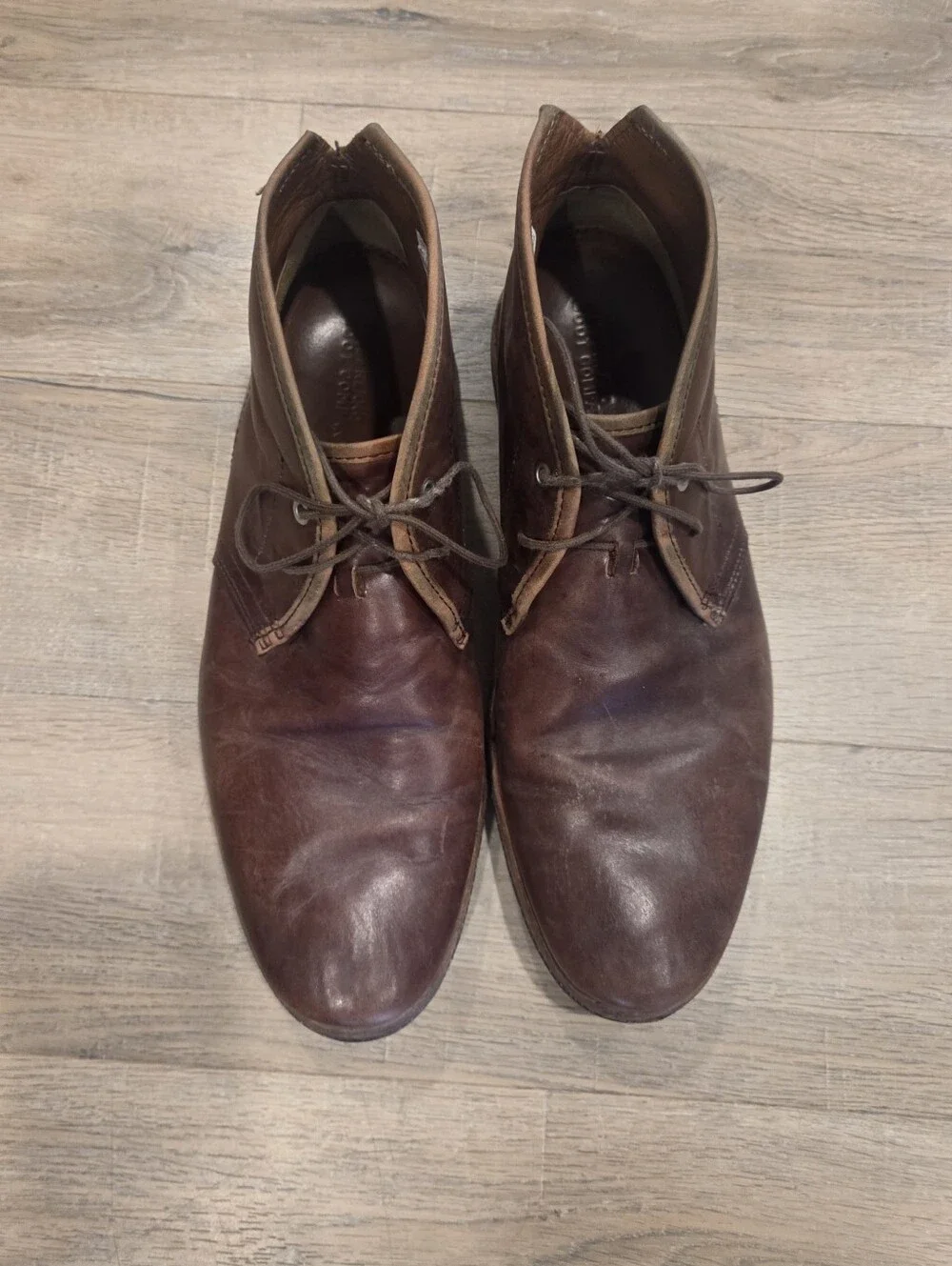 Mens Sz 11 Timberland Boot Company WODEHOUSE Brown Leather Chukka Boots 75509
